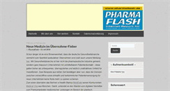 Desktop Screenshot of pharmaflash.de